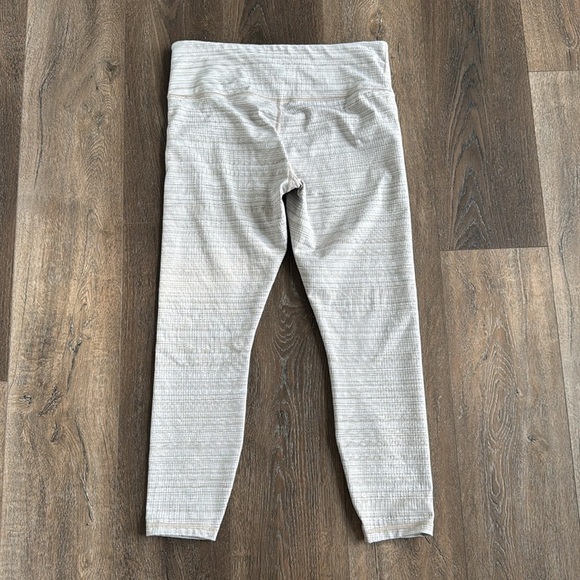 Athleta Leggings. Women’s size medium. Tan in color with textured stripes. - Picture 6 of 7